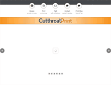 Tablet Screenshot of cutthroatprint.com